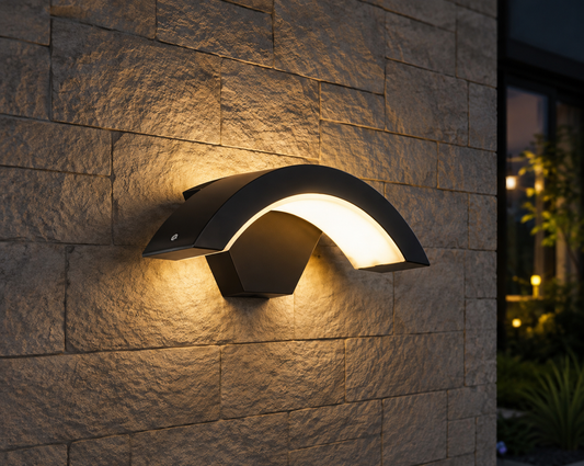LED Curved Moon Wall Light
