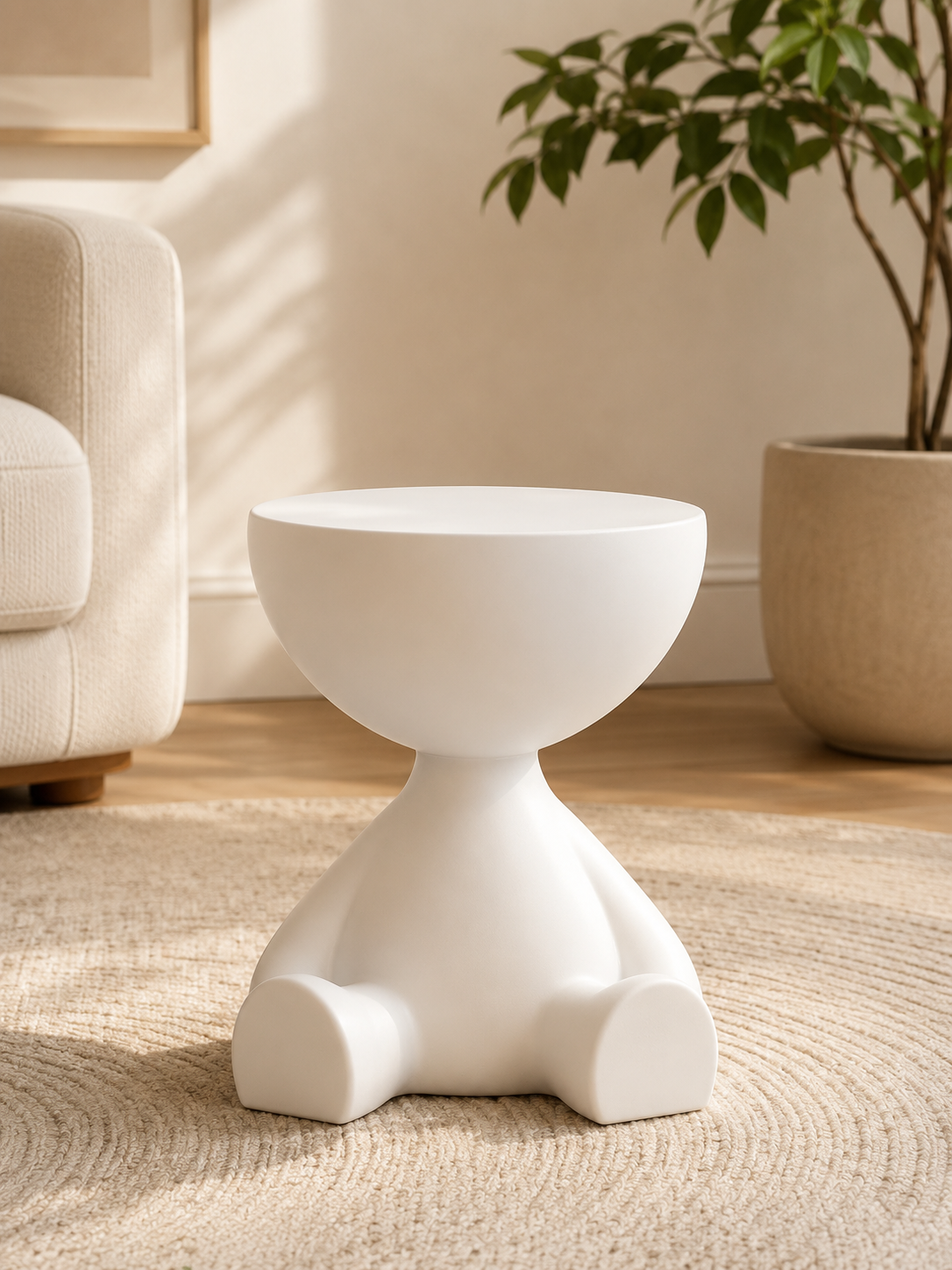 Modern Sculptural Side Table