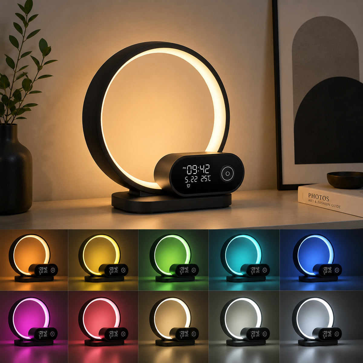 Smart Sunrise Alarm Clock & RGB Bluetooth Speaker
