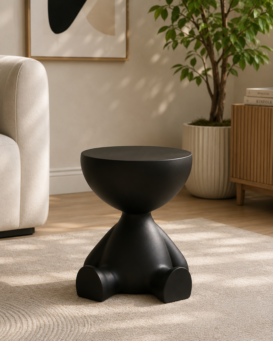 Modern Sculptural Side Table