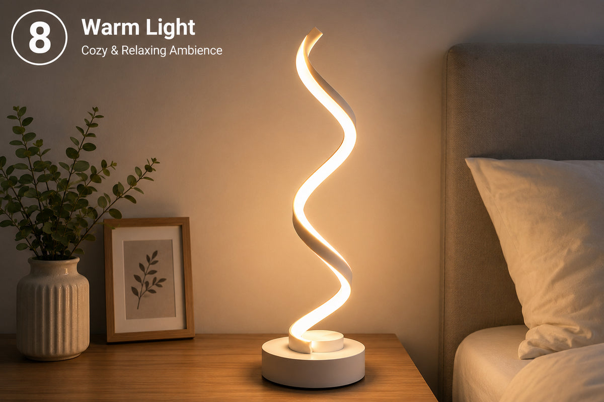 Modern Spiral LED Table Lamp