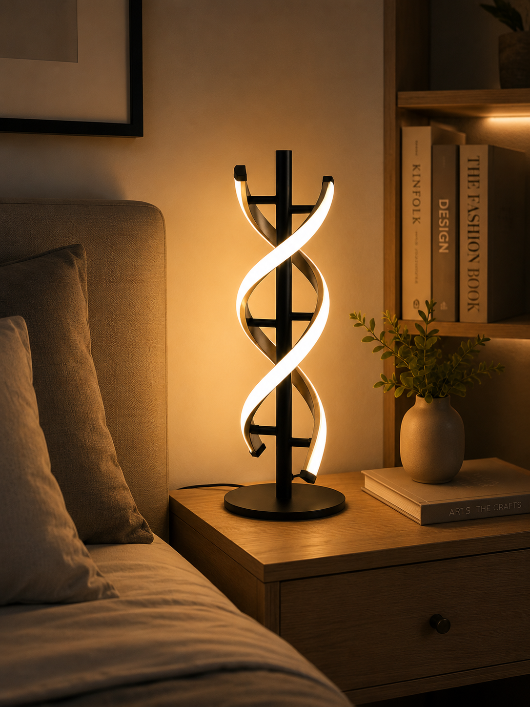 Double Helix LED Table Lamp