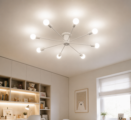 Modern Nordic Sputnik Ceiling Light – 10-Light Chandelier