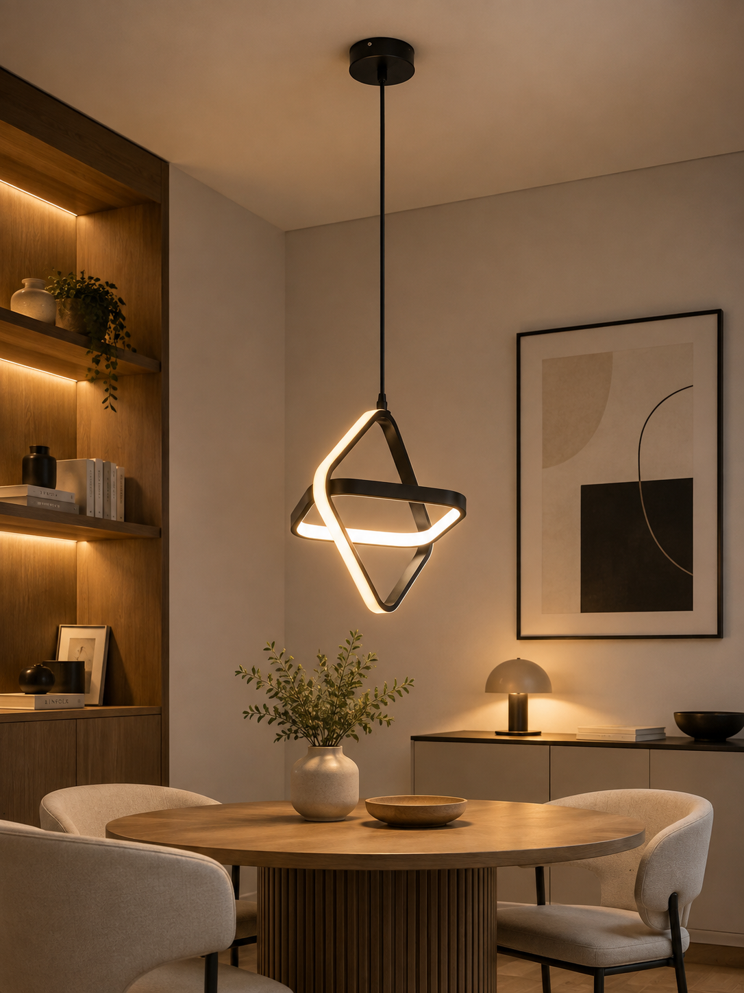 Nordic Modern LED Pendant Light | Minimalist Hanging Ceiling Lamp for Kitchen, Dining Room & Living Space