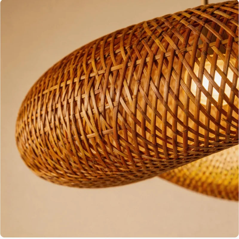 Bohemian Rattan Pendant Light