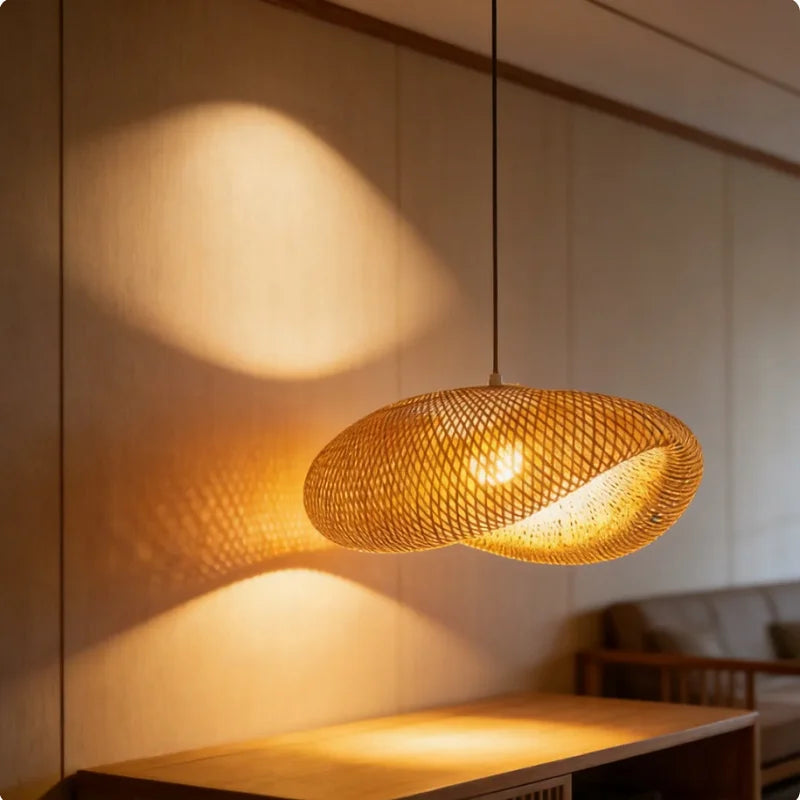 Bohemian Rattan Pendant Light