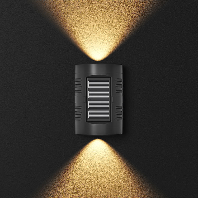 Solar Dual-Head Waterproof Outdoor Wall Lamp