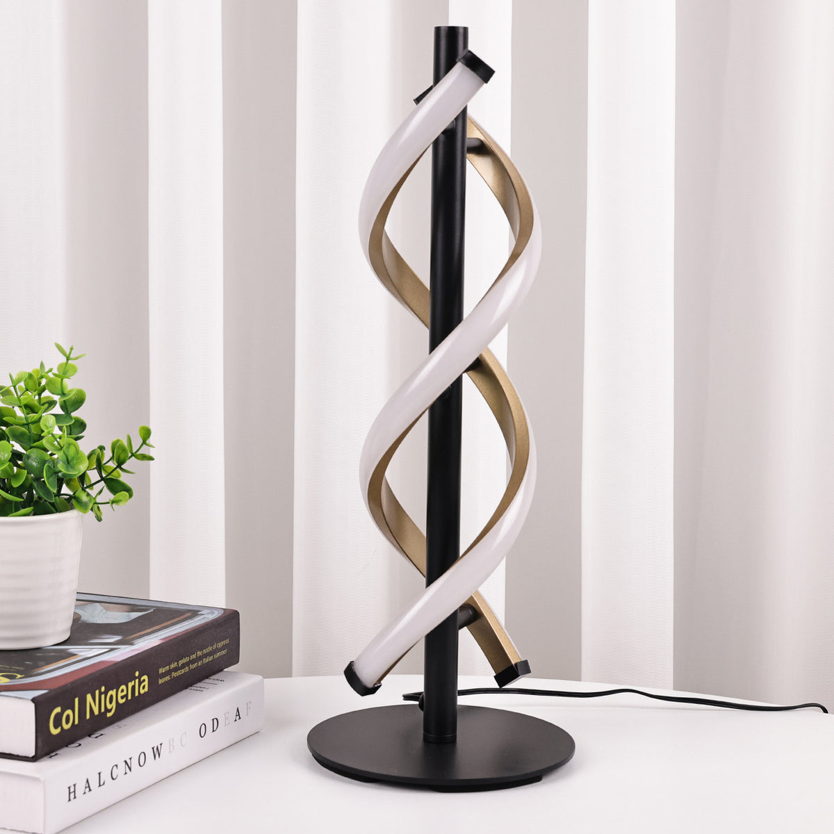 Double Helix LED Table Lamp