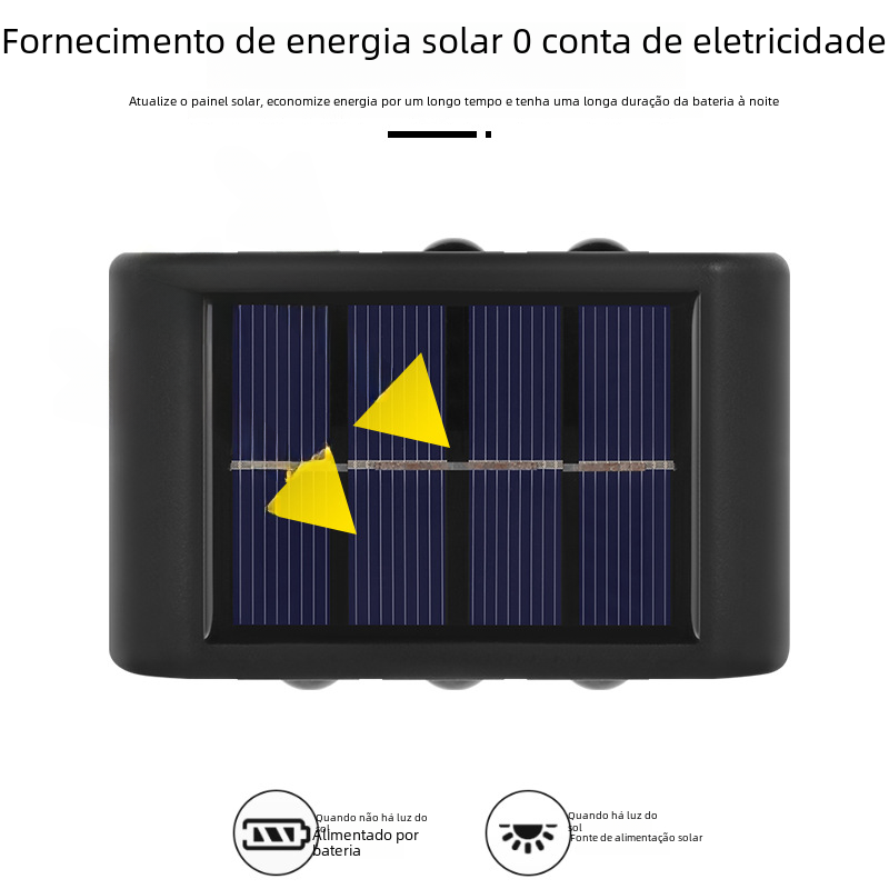 Solar Dual-Head Waterproof Outdoor Wall Lamp