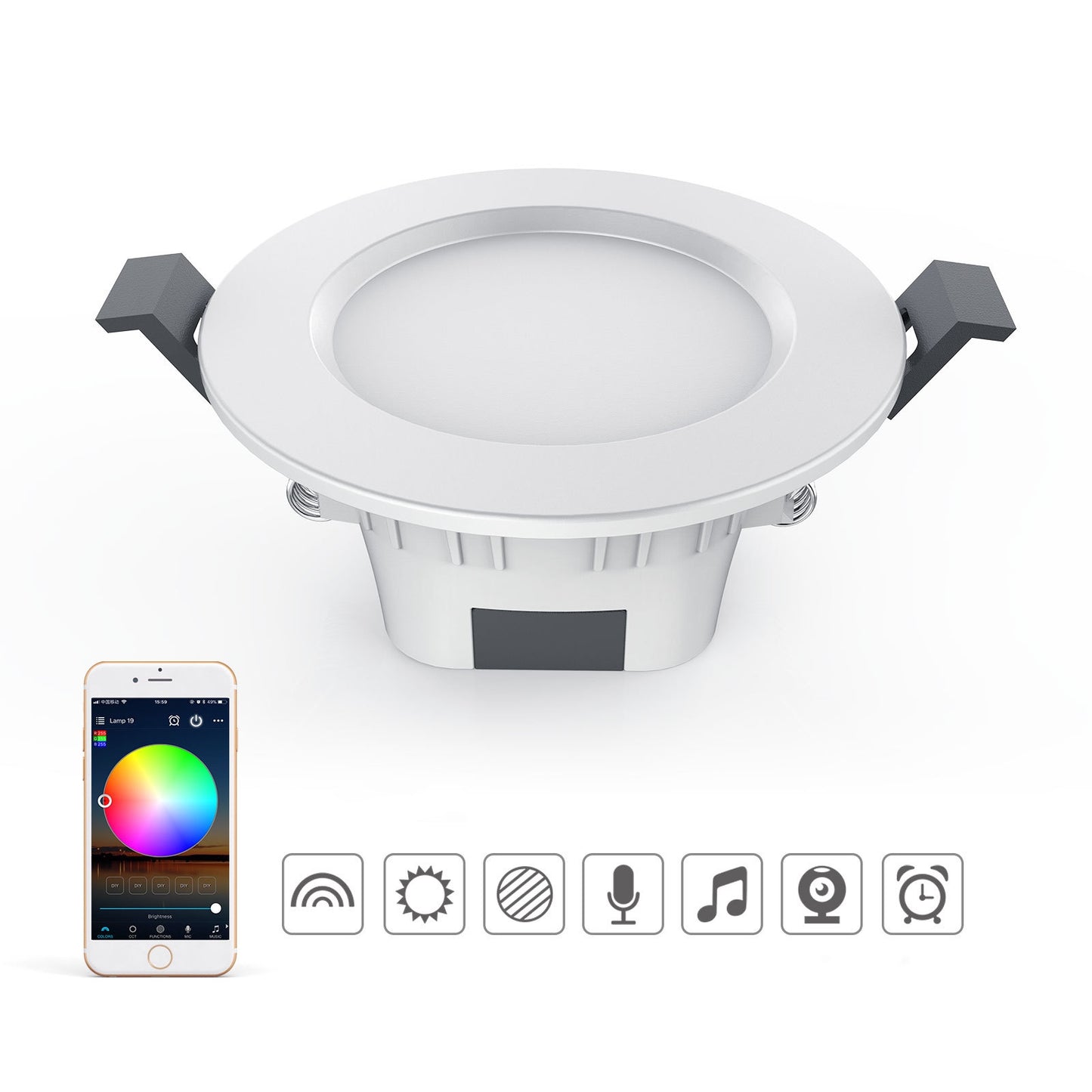 5W Bluetooth Mesh Smart Ceiling Light with Music Timer